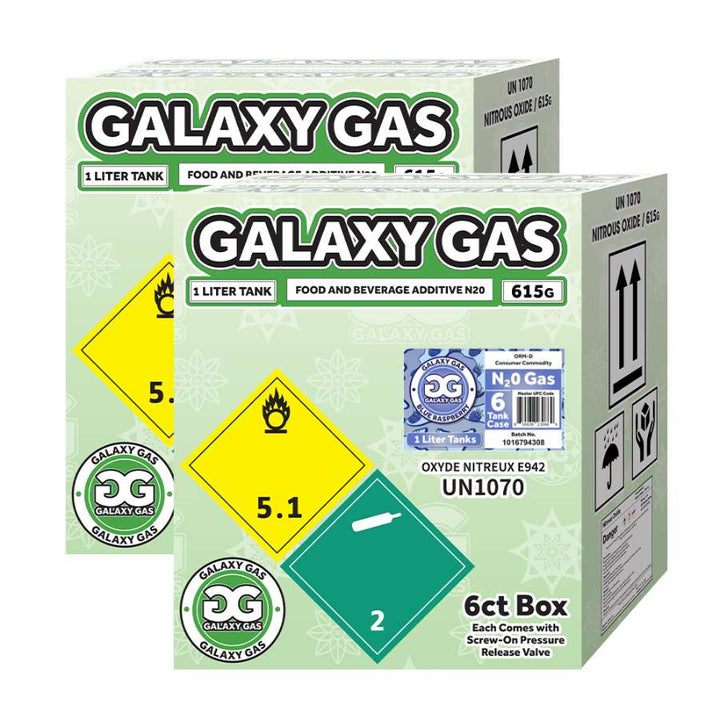 Galaxy Gas XL 1L 615g N2O Tank - Blue Raspberry box