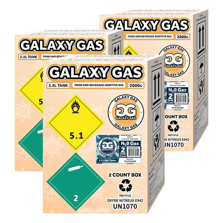Galaxy Gas Infusion 3.3L Nitrous Oxide N2O 2,000g Tank - Original 3 boxes