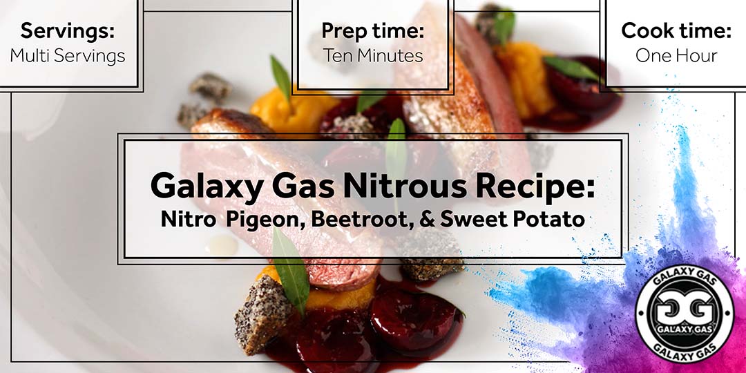 Galaxy Gas Whipped Cream Dispenser – Nitro Pigeon, Beetroot, and Sweet Potato