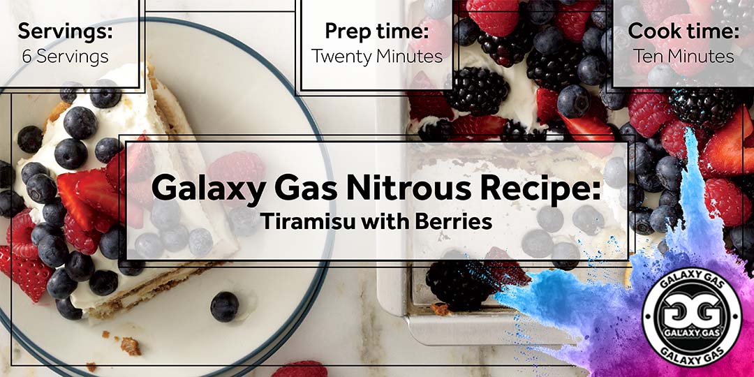 Galaxy Gas Nitrous Recipe: Tiramisu with Berries