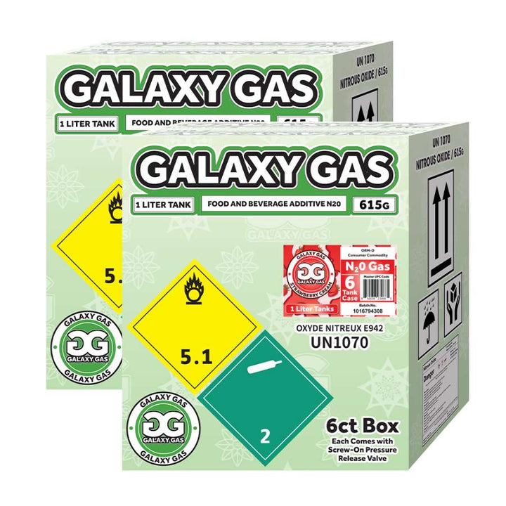 Galaxy Gas XL 1L 615g N2O Tank - Strawberry Cream 12 pcs