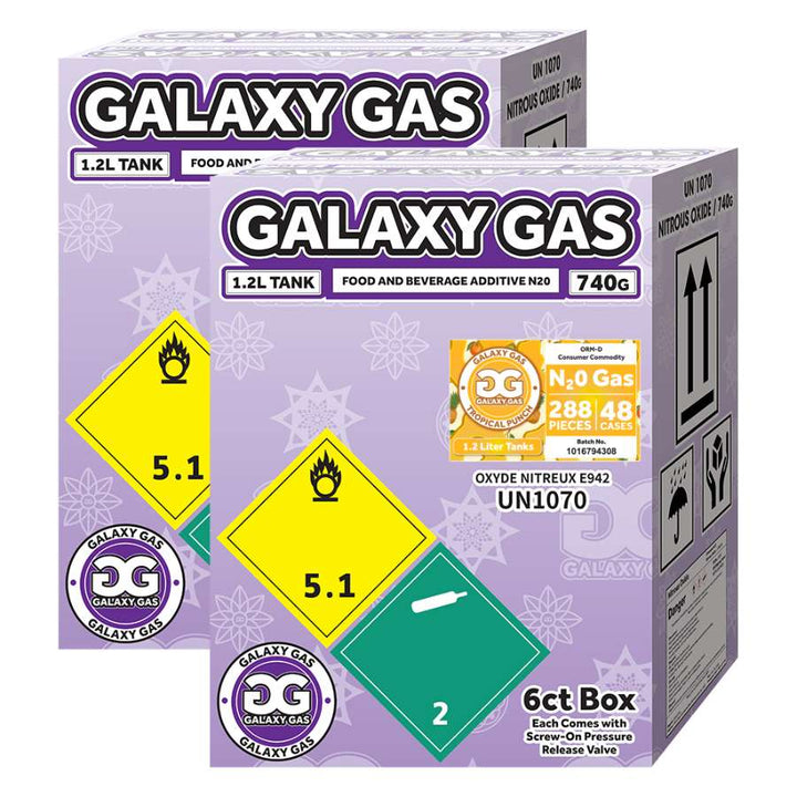 Galaxy Gas XL 1.2L 740g N2O Tank - Tropical Punch 2 box