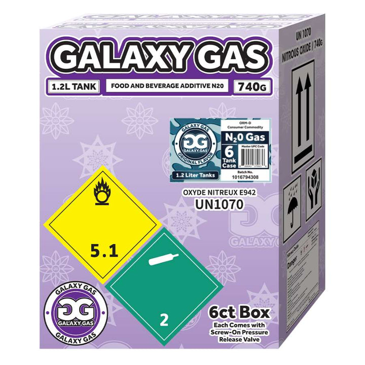 Galaxy Gas XL 1.2L 740g N2O Tank - Original box