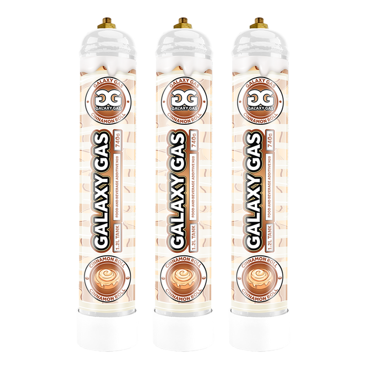 Galaxy Gas XL 1.2L 740g N2O Tank - Cinnamon Roll 3 cans