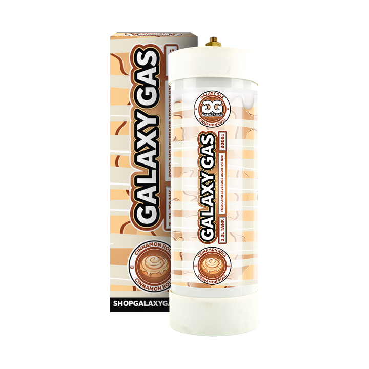 Galaxy Gas Infusion 3.3L Nitrous Oxide N2O 2,000g Tank - Cinnamon Roll