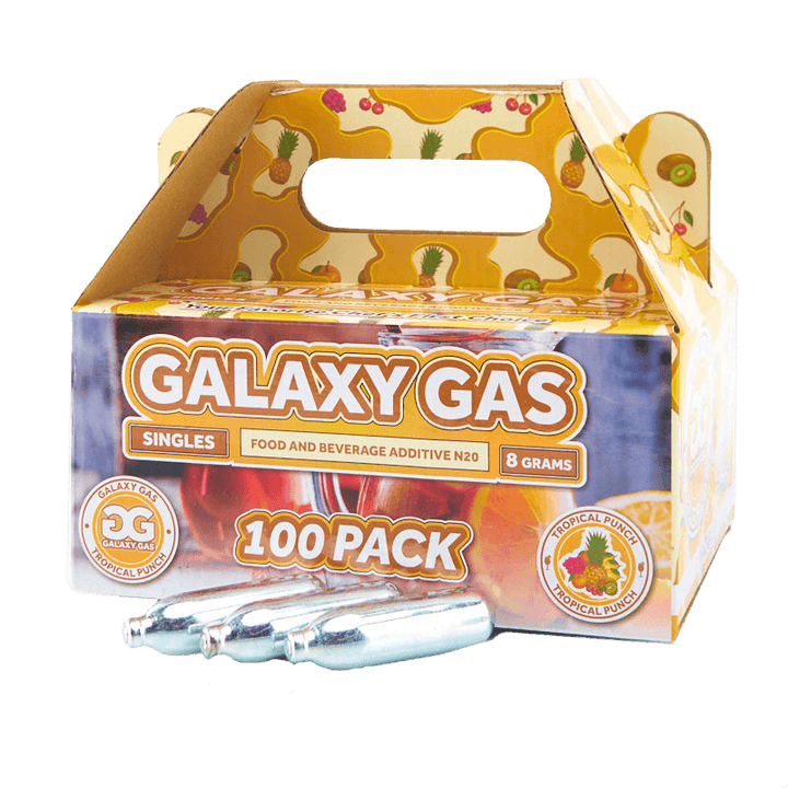 *New* Galaxy Gas 8 Flavor Variety Packs: Nitrous Oxide N2O 8g Whipped Cream Chargers (800 Count )