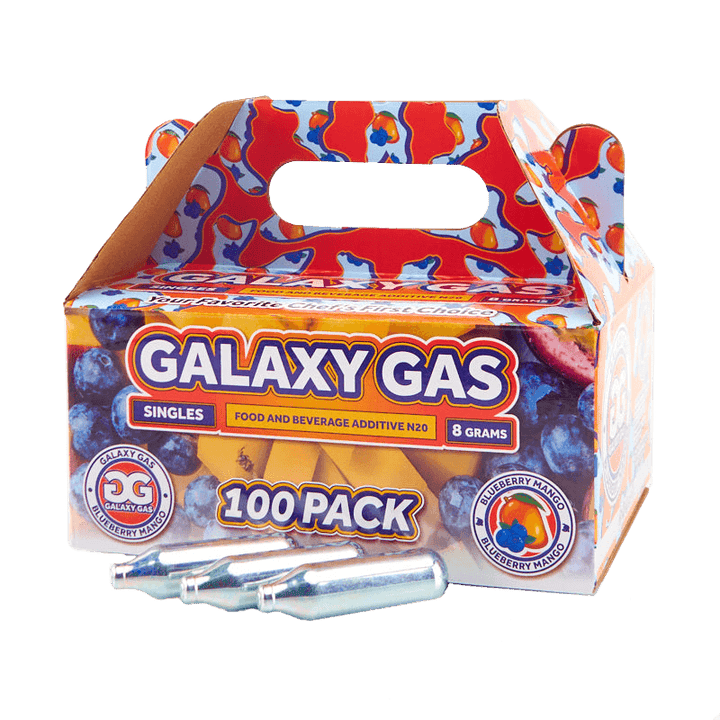 *New* Galaxy Gas 8 Flavor Variety Packs: Nitrous Oxide N2O 8g Whipped Cream Chargers (800 Count )