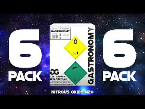 *NEW BULK DEAL* Galaxy Gas Gastronomy Infusion 580 Gram Nitrous Oxide N2O (6 Tanks)