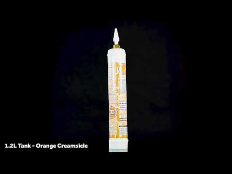 Galaxy Gas XL 1.2L 740g N2O Tank - Orange Creamsicle video