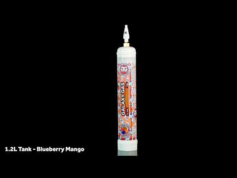 Galaxy Gas XL 1.2L 700g N2O Tank - Blueberry Mango video