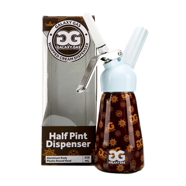 Galaxy Gas Whipped Cream Dispenser Half Pint - Plastic Head / Aluminum Body- MONOGRAM