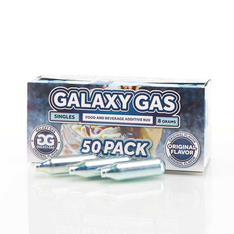 Galaxy Gas Infusion Whip Cream Chargers Nitrous Oxide N2O 8g (50 Count)