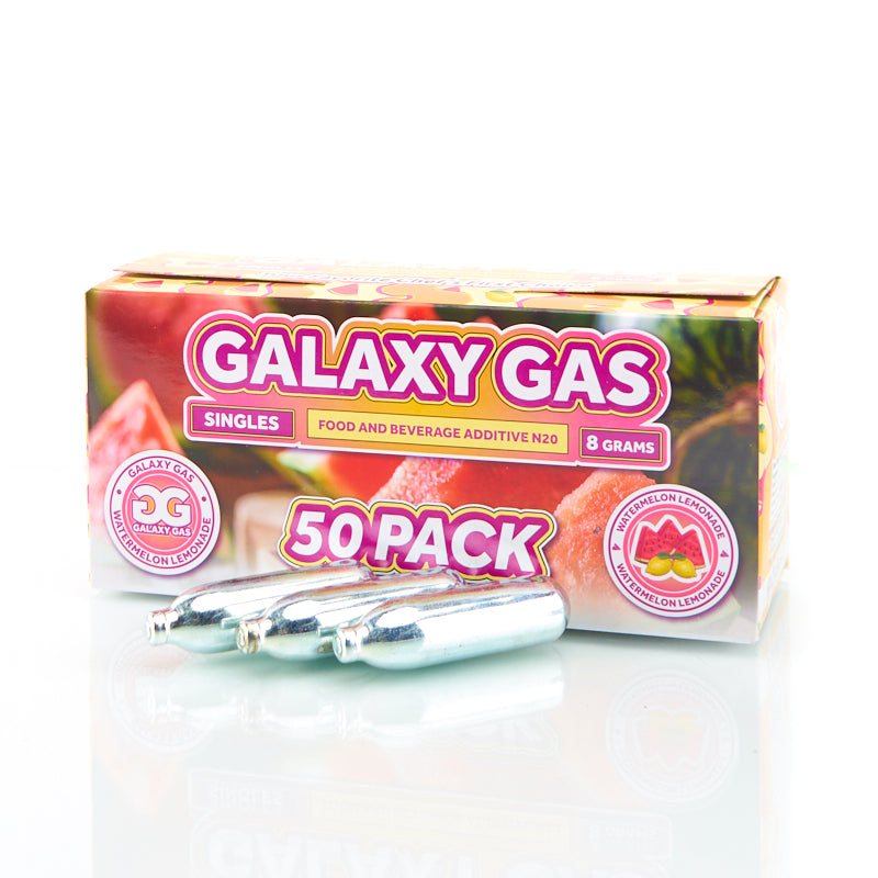 Galaxy Gas Infusion Watermelon Lemonade N2O 8g Whip Cream Chargers Nitrous Oxide (50 Count)