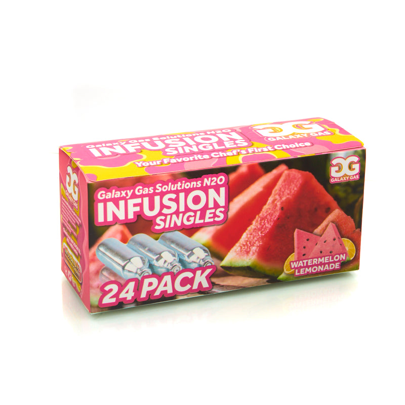 Galaxy Gas Infusion Watermelon Lemonade N2O 8g Whip Cream Chargers Nitrous Oxide (24 Count)
