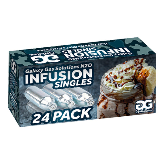Galaxy Gas Infusion Whip Cream Chargers Nitrous Oxide N2O 8g (24 Count)