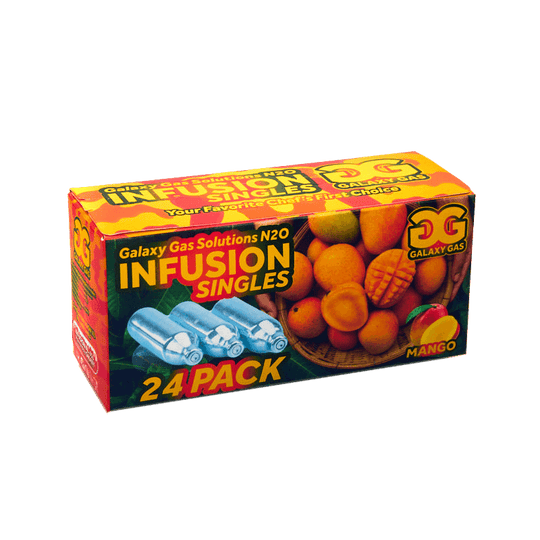 Galaxy Gas Infusion Mango N2O 8g Whip Cream Chargers Nitrous Oxide (24 Count)