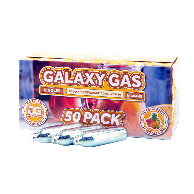 Galaxy Gas Infusion Tropical Punch N2O 8g Whip Cream Chargers Nitrous Oxide (50 Count)