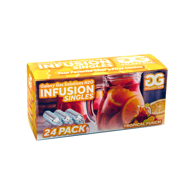  Galaxy Gas Infusion Tropical Punch N2O 8g Whip Cream Chargers Nitrous Oxide (24 Count)