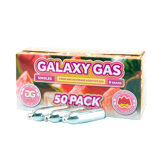 Galaxy Gas Infusion Watermelon Lemonade N2O 8g Whip Cream Chargers Nitrous Oxide (50 Count)