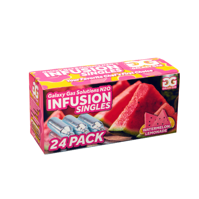 Galaxy Gas Infusion Watermelon Lemonade N2O 8g Whip Cream Chargers Nitrous Oxide (24 Count)