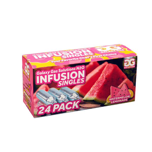 Galaxy Gas Infusion Watermelon Lemonade N2O 8g Whip Cream Chargers Nitrous Oxide (24 Count)