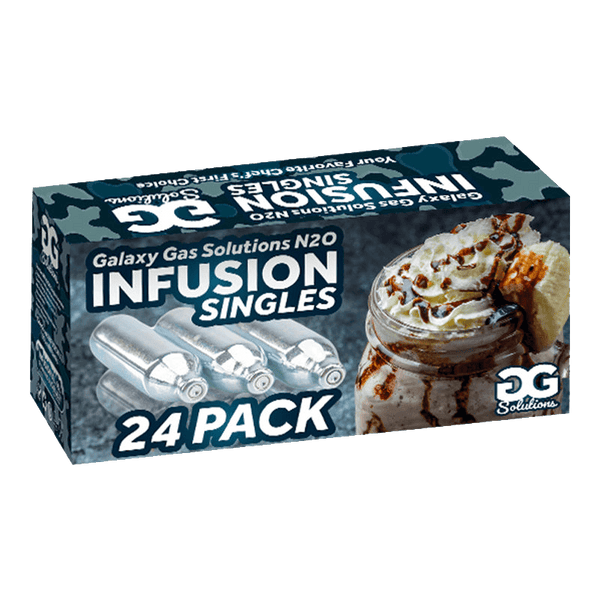 Galaxy Gas Infusion Whip Cream Chargers Nitrous Oxide N2O 8g (24 Count)
