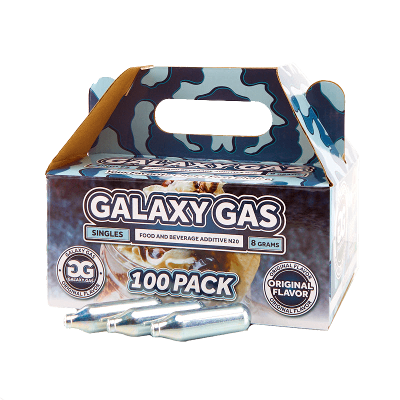 Galaxy Gas Infusion Whip Cream Chargers Nitrous Oxide N2O 8g (100 Count)