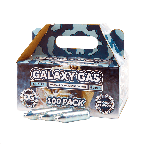 Galaxy Gas Infusion Whip Cream Chargers Nitrous Oxide N2O 8g (100 Count)