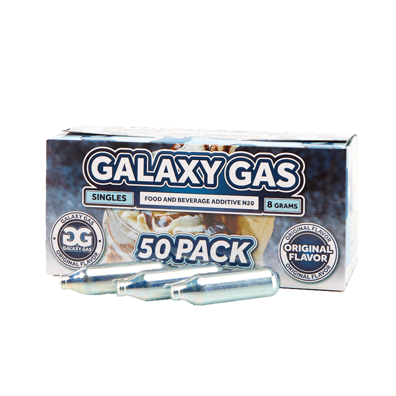 Galaxy Gas Infusion Whip Cream Chargers Nitrous Oxide N2O 8g (50 Count)