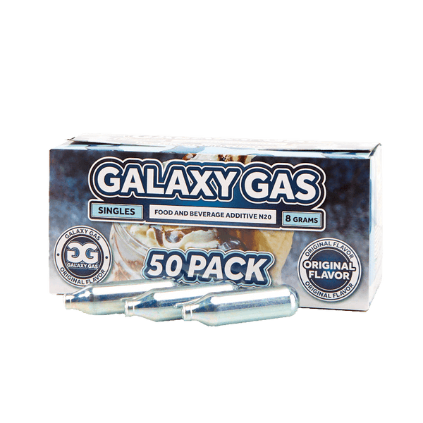 Galaxy Gas Infusion Whip Cream Chargers Nitrous Oxide N2O 8g (50 Count)