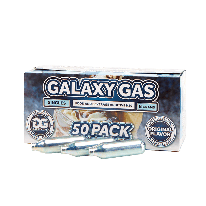 Galaxy Gas 8g N2O Whip Cream Chargers (50 Count) - Original