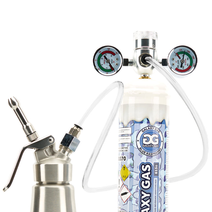 Galaxy Gas Infusion Pressure Regulator and Hose For Culinary Galaxy Gas Nitrous Oxide N2O Tanks 2
