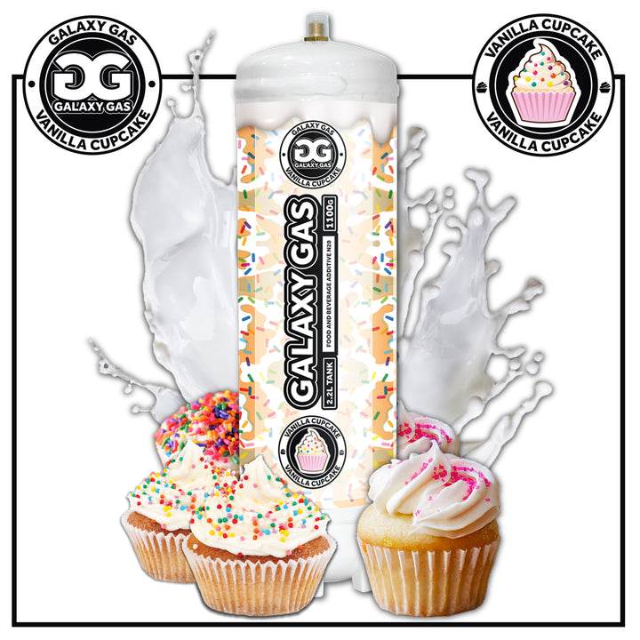 Vanilla Cupcake Galaxy Gas Infusion XXL 2.2L Nitrous Oxide N2O 1,100g Tank (1 Tank)